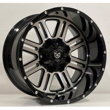 TORK YA006 20X12 6X139.7 ET-44 BLACK MACHINED